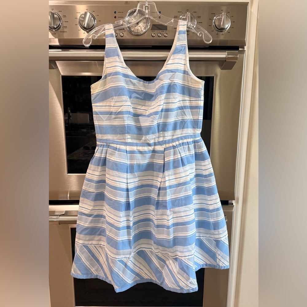 Taylor Blue and White Striped women’s Dress